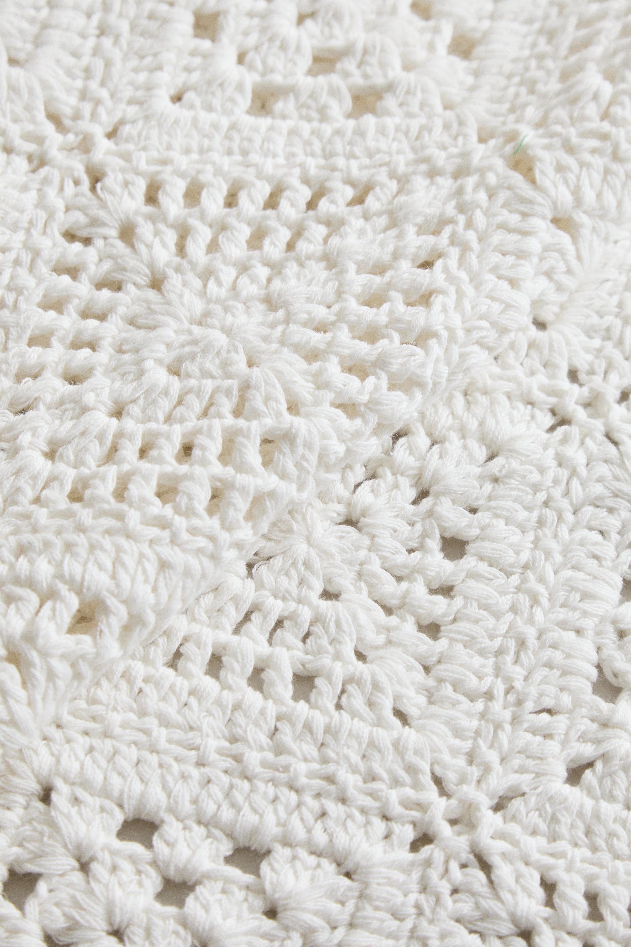 CROCHET PATCHWORK COTTON BEDSPREAD